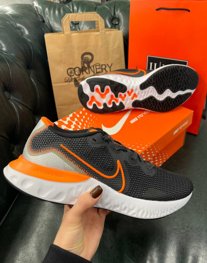 Кроссовки Nike Renew Run Black Total Orange 2