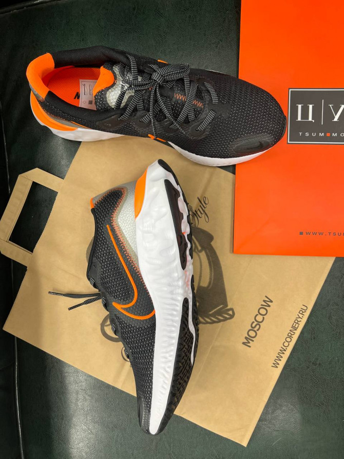 Кроссовки Nike Renew Run Black Total Orange 3