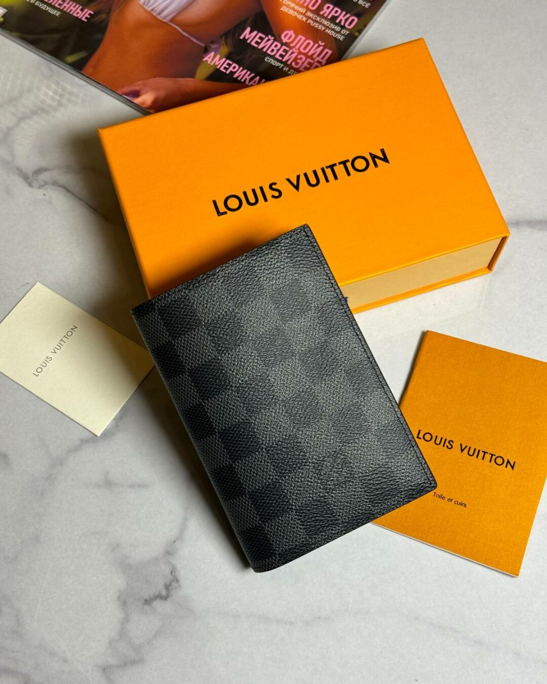 Обложка для паспорта Louis Vuitton (Premium)