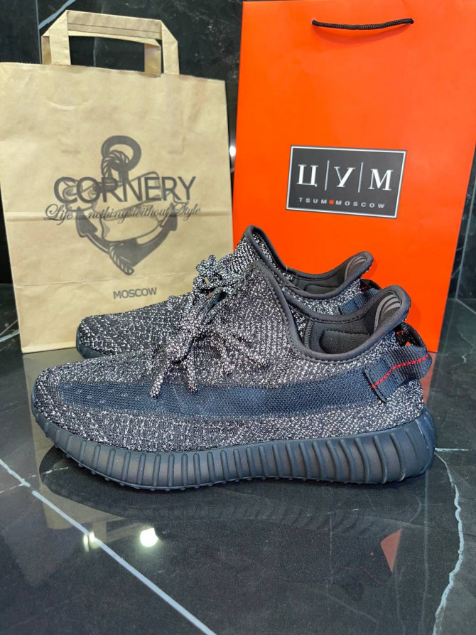 Yeezy 350 V2 Static Black Reflective 5