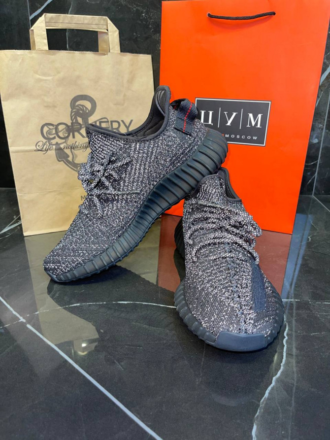 Yeezy 350 V2 Static Black Reflective 9