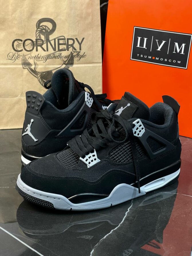 Кроссовки Jordan 4 Retro SE Black Canvas 6