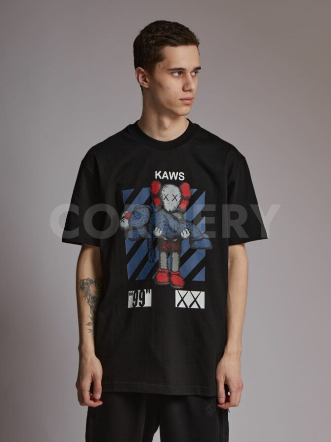 Футболка Off White x Kaws — изображение 5