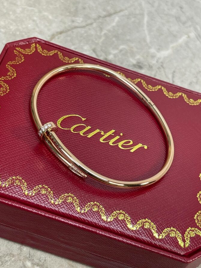 Браслет Cartier Гвоздь(тонкий,камни) 6