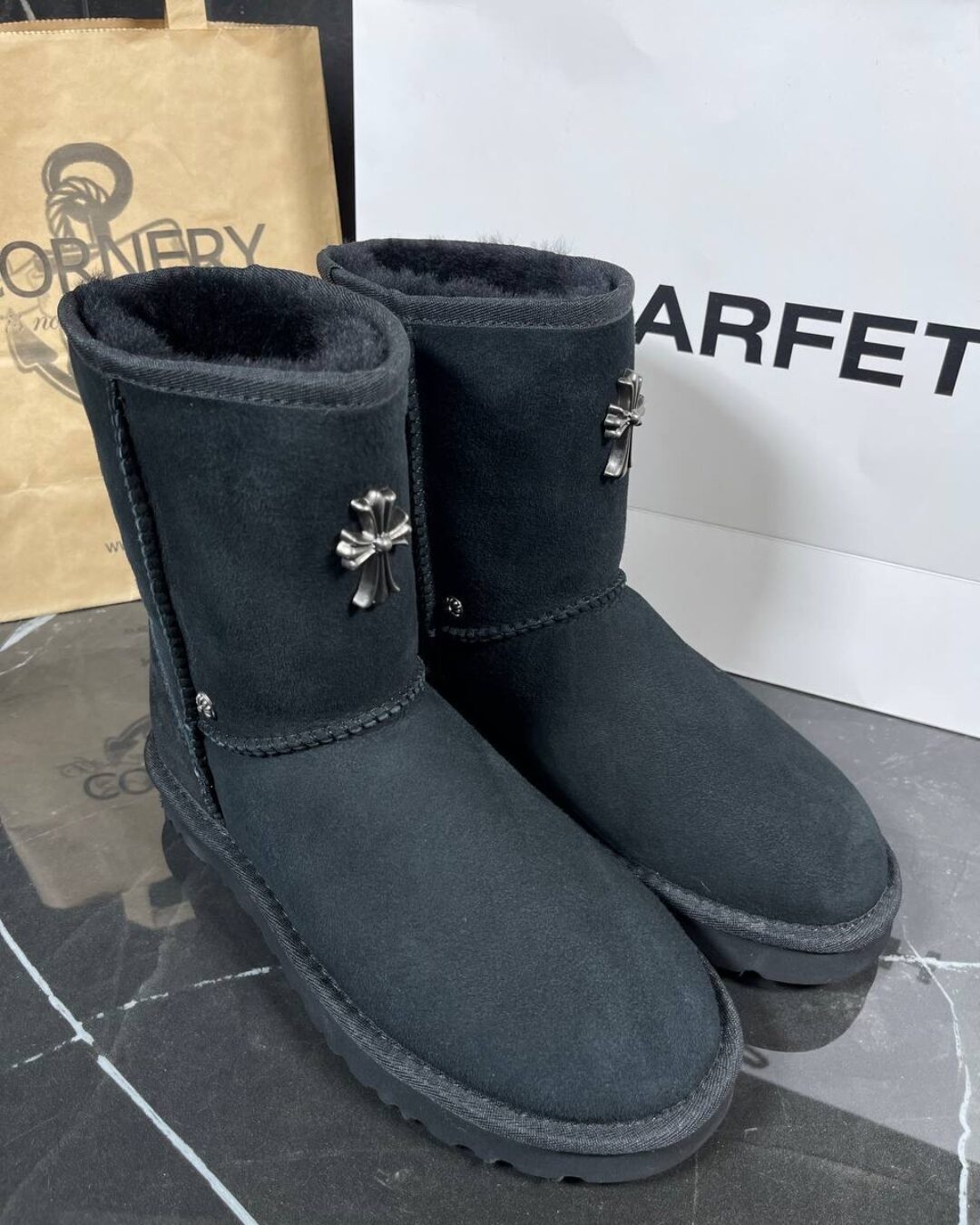 Chrome hearts discount ugg boots