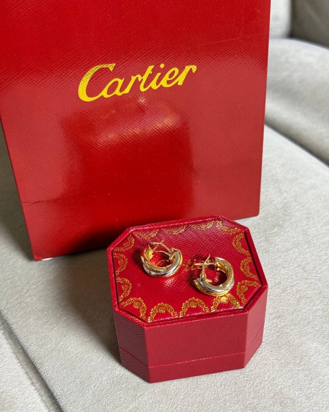 Серьги Cartier Trinity 5