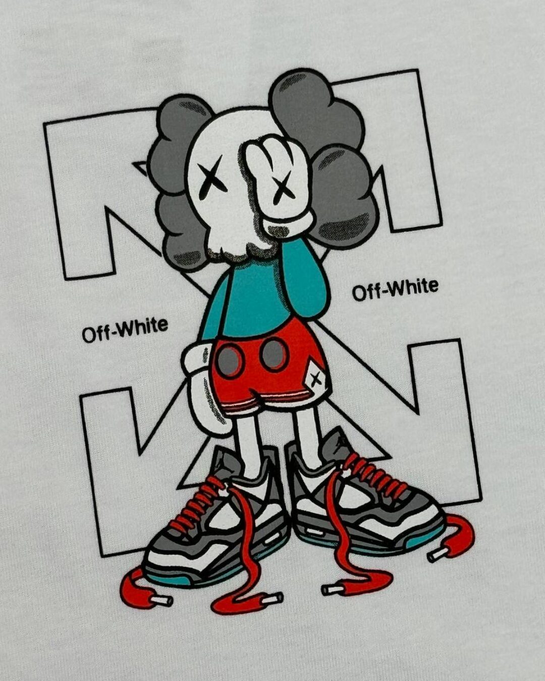 Футболка Off White x Kaws 6