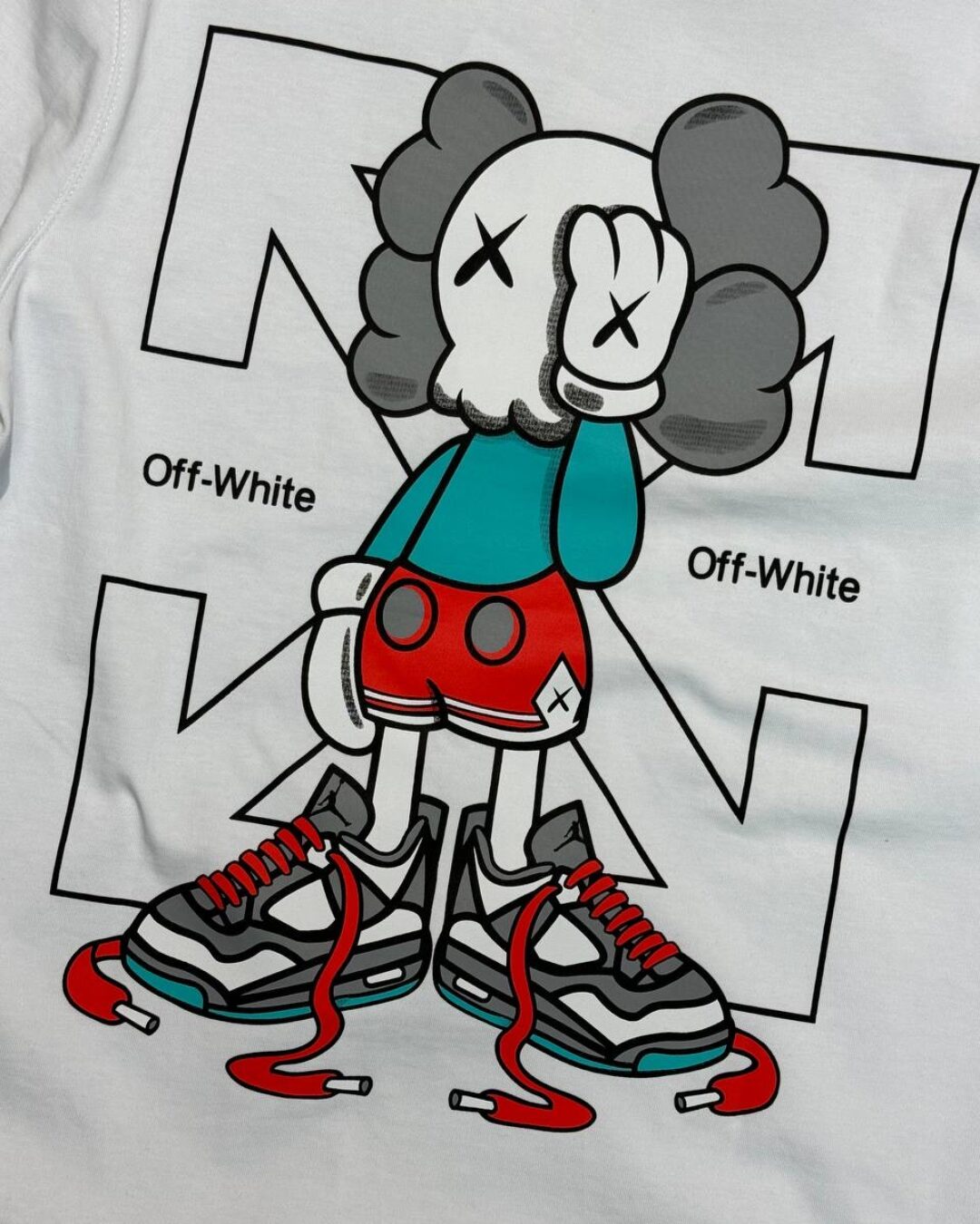 Футболка Off White x Kaws 9