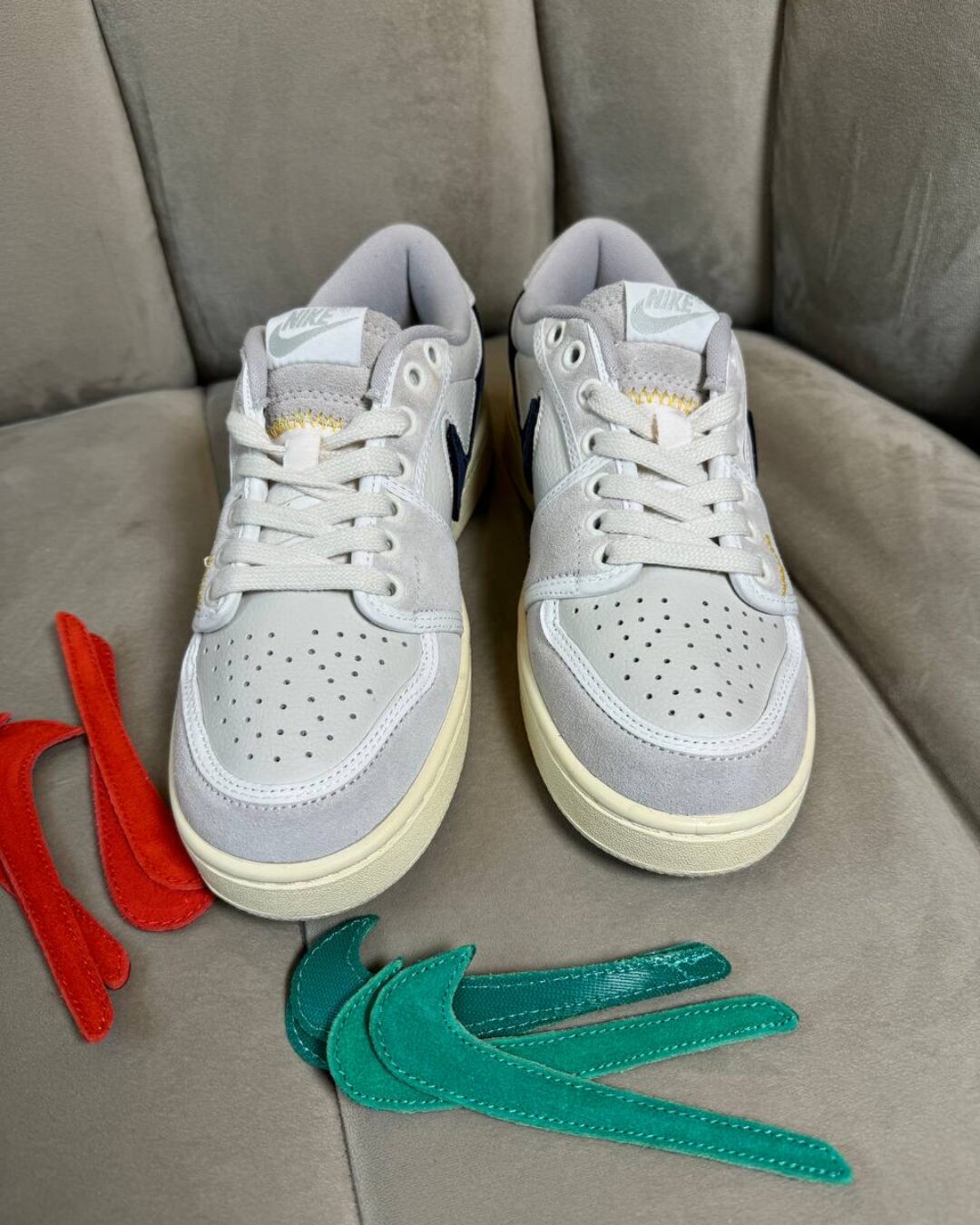 Кеды Nike Union LA X Air Jordan 1 KO Low Sail Muslin 2