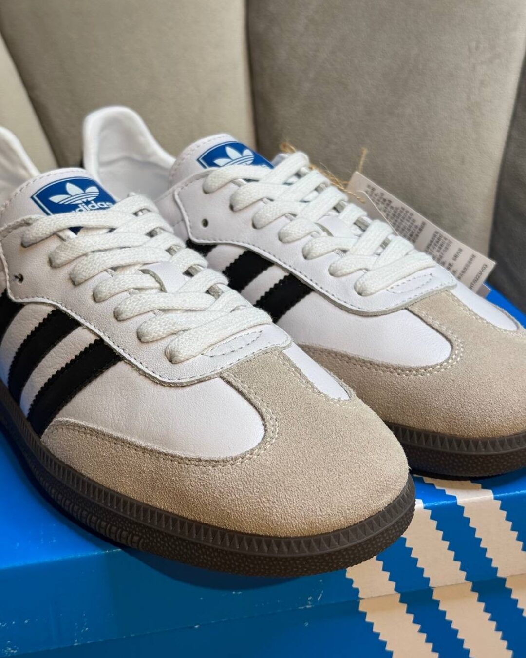 Кроссовки Adidas Samba OG White Black Gum 4