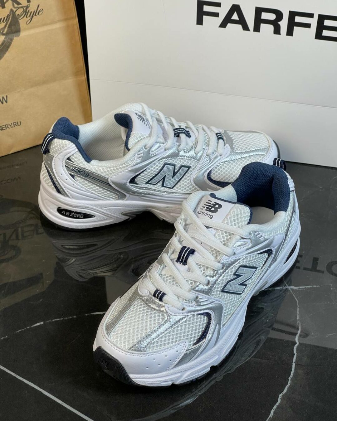 Кроссовки New Balance 530 White Natural Indigo — изображение 4